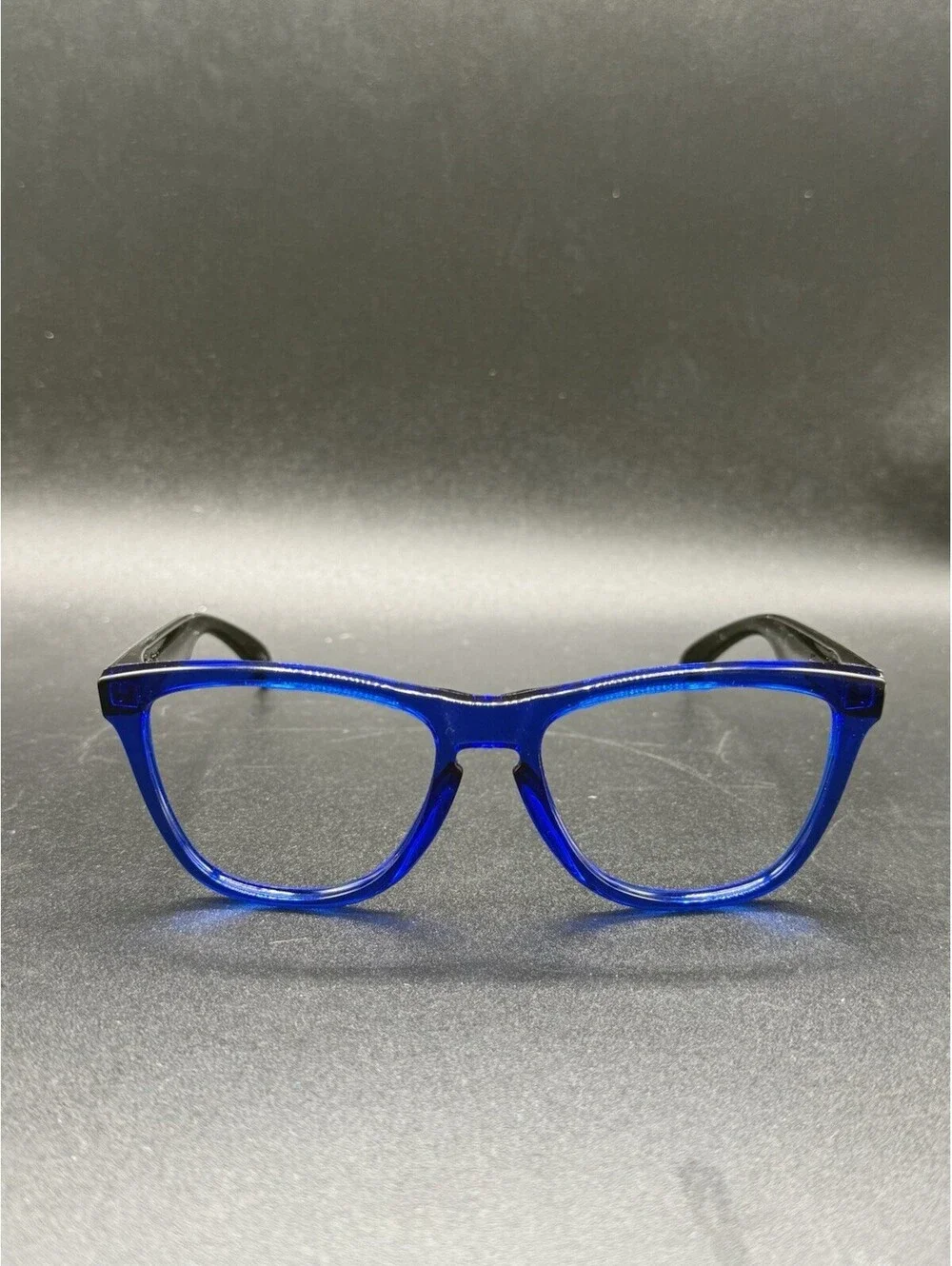 Oakley Frogskin Crystal Blue/Polished Black Frame